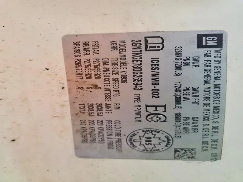 2013 CHEVROLET AVALANCHE LTZ  