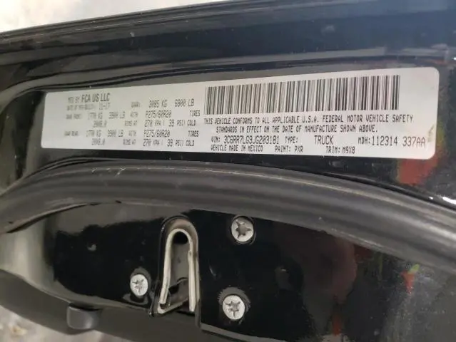 2018 RAM 1500 SLT  