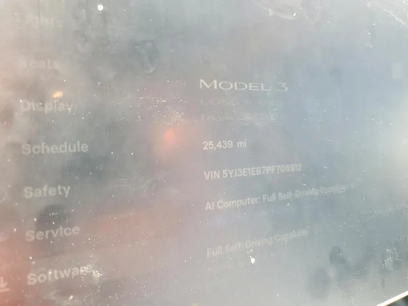 2023 TESLA MODEL 3   