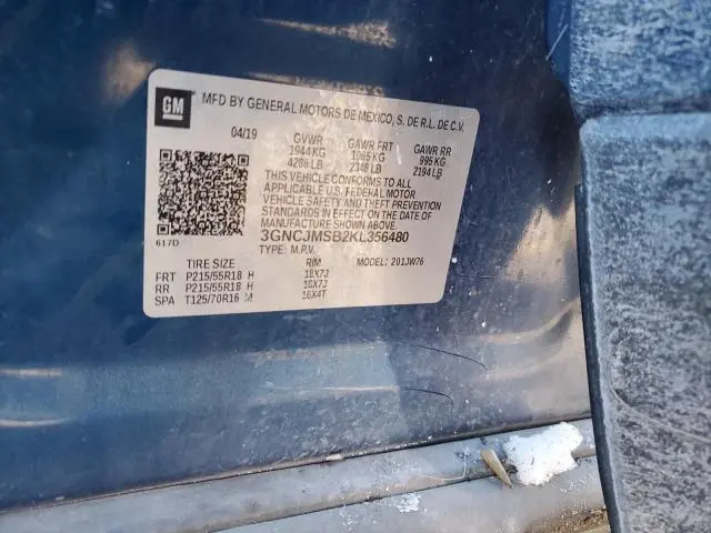 2019 CHEVROLET TRAX PREMIER  