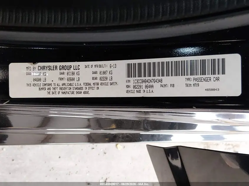 2013 CHRYSLER 200 LX
