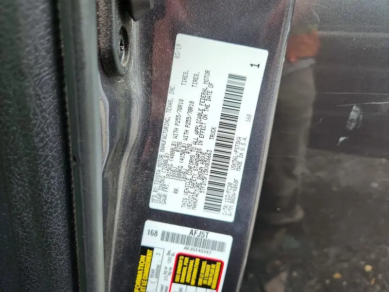 2019 TOYOTA TUNDRA SR5  