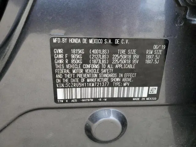 2019 HONDA HR-V SPORT  