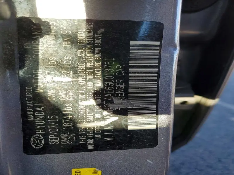 2016 HYUNDAI ACCENT SE  