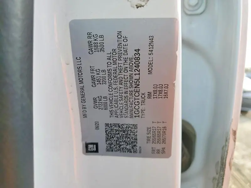 2020 CHEVROLET COLORADO LT  