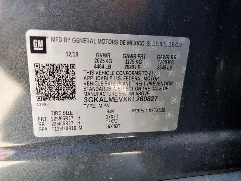 2019 GMC TERRAIN SLE  