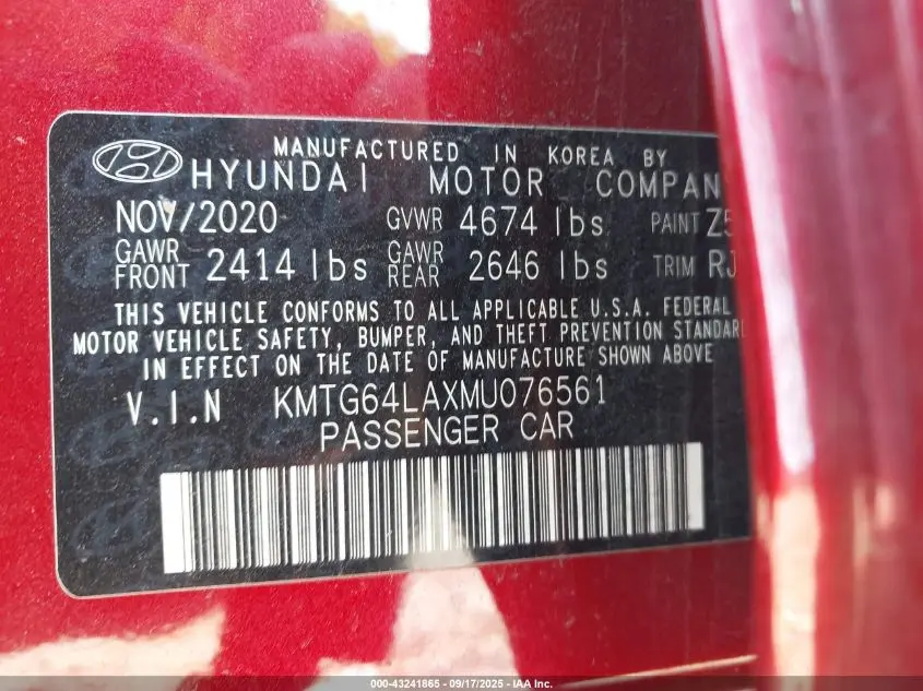 2021 GENESIS G70 2.0T RWD