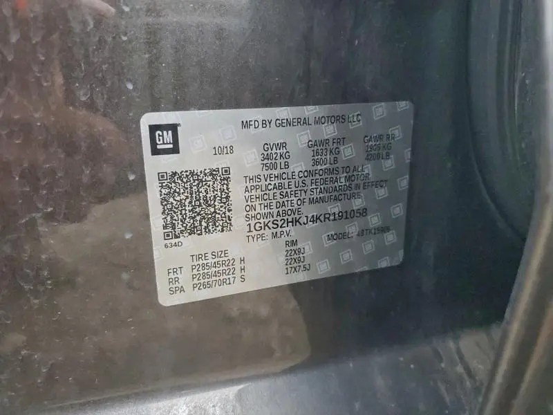 2019 GMC YUKON XL DENALI  