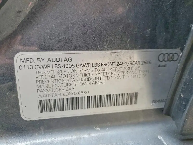 2013 AUDI A4 PREMIUM PLUS  