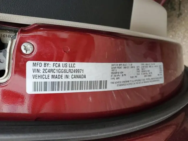 2020 CHRYSLER PACIFICA LIMITED