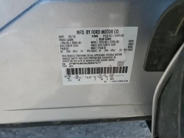 2018 FORD EDGE TITANIUM  