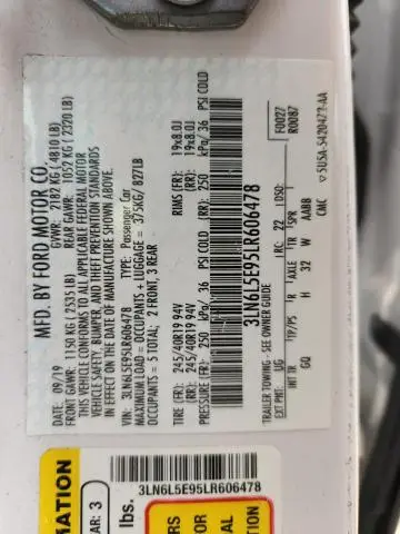 2020 LINCOLN MKZ RESERVE  