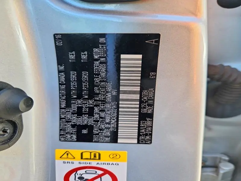 2016 LEXUS RX 350 BASE  