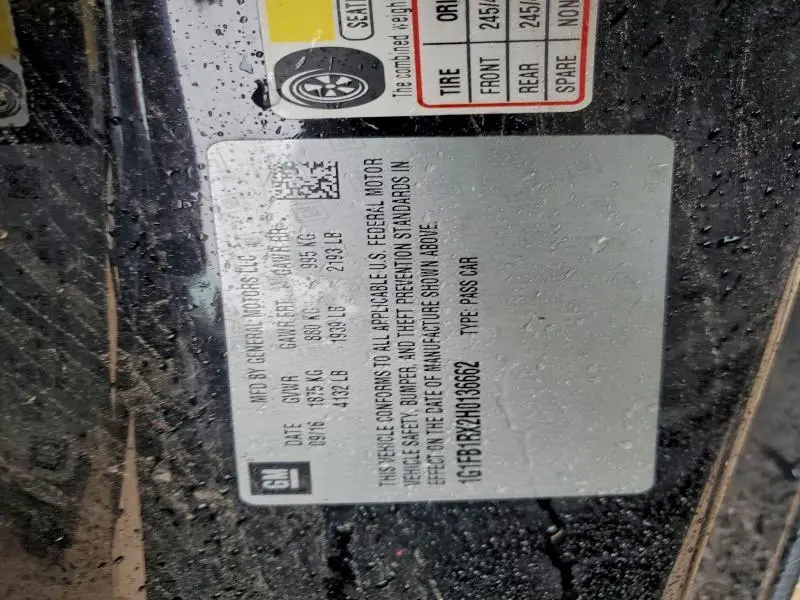 2017 CHEVROLET CAMARO LT  