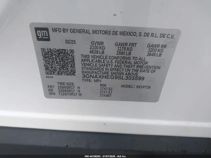 2025 CHEVROLET EQUINOX FWD LT