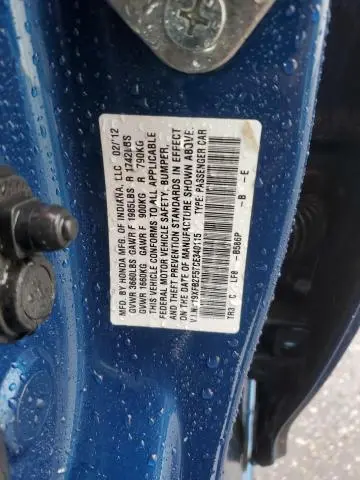 2012 HONDA CIVIC LX  