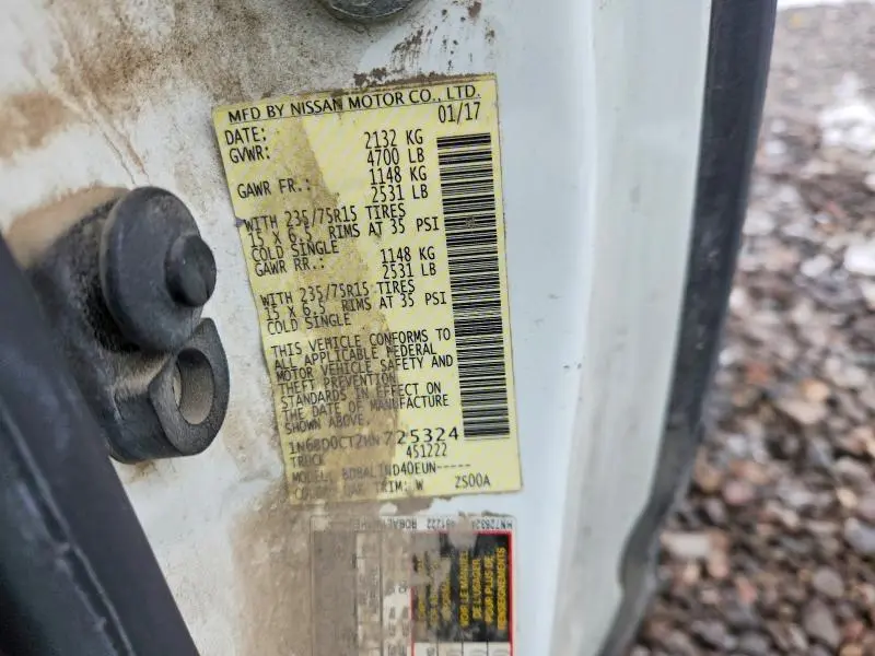 2017 NISSAN FRONTIER S  