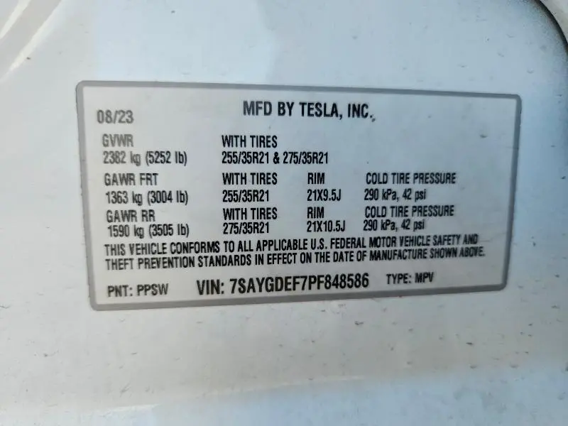 2023 TESLA MODEL Y   