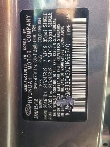 2018 HYUNDAI TUCSON VALUE  