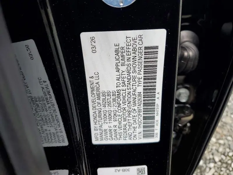 2026 HONDA ACCORD TOURING HYBRID  