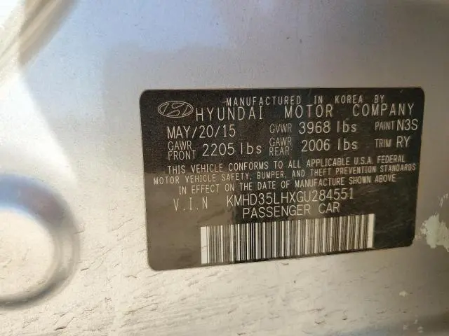 2016 HYUNDAI ELANTRA GT 
