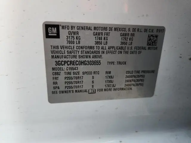 2017 CHEVROLET SILVERADO C1500 LT  