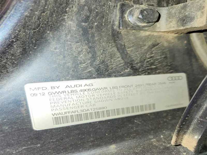 2013 AUDI A4 PREMIUM PLUS  