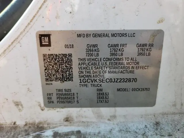 2018 CHEVROLET SILVERADO K1500 LTZ  