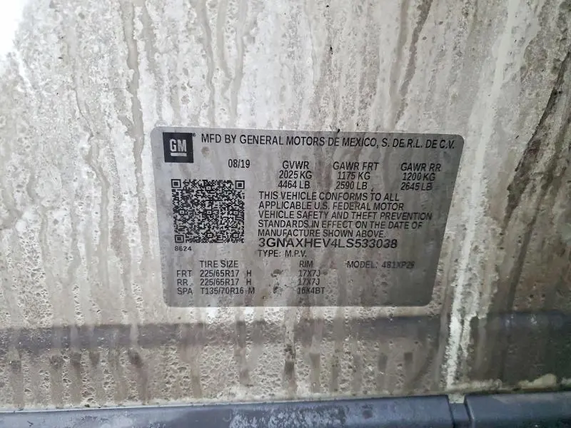 2020 CHEVROLET EQUINOX LS  