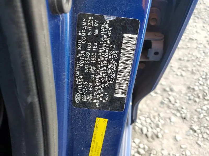 2016 HYUNDAI ACCENT SE  