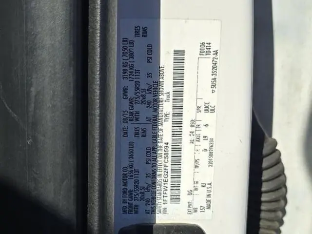 2015 FORD F150 SUPERCREW  