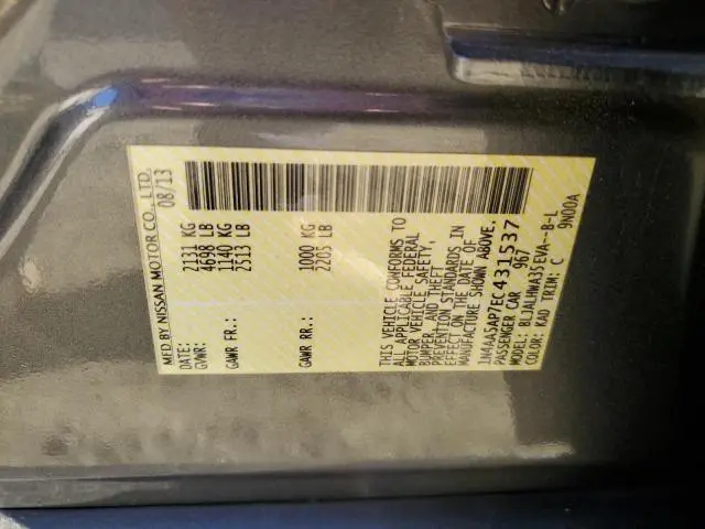 2014 NISSAN MAXIMA S  