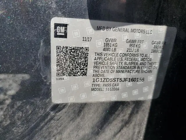 2018 CHEVROLET MALIBU LT  