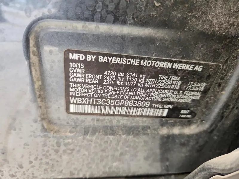 2016 BMW X1 XDRIVE28I  