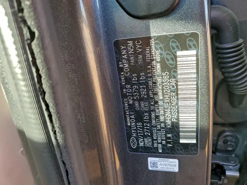 2017 GENESIS G80 BASE  