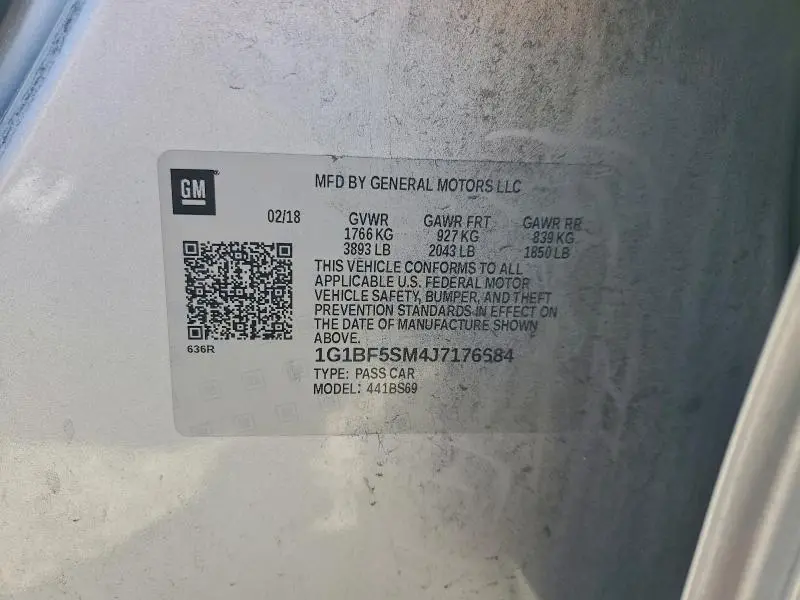 2018 CHEVROLET CRUZE PREMIER  