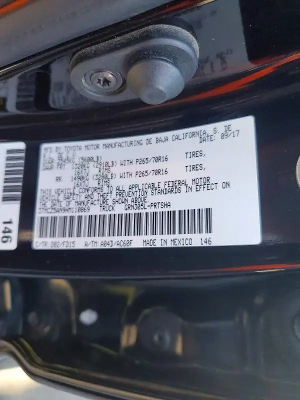 2017 TOYOTA TACOMA TRD OFF-ROAD  