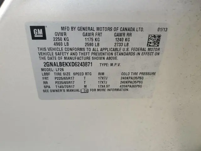 2013 CHEVROLET EQUINOX LS  