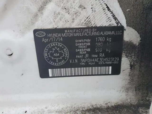 2014 HYUNDAI ELANTRA SE  