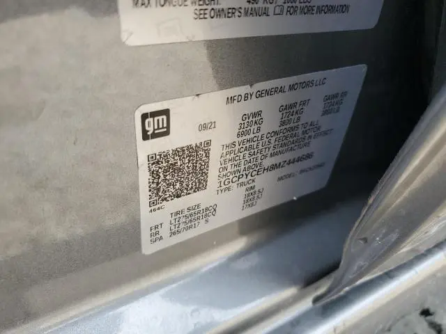 2021 CHEVROLET SILVERADO K1500 TRAIL BOSS CUSTOM  