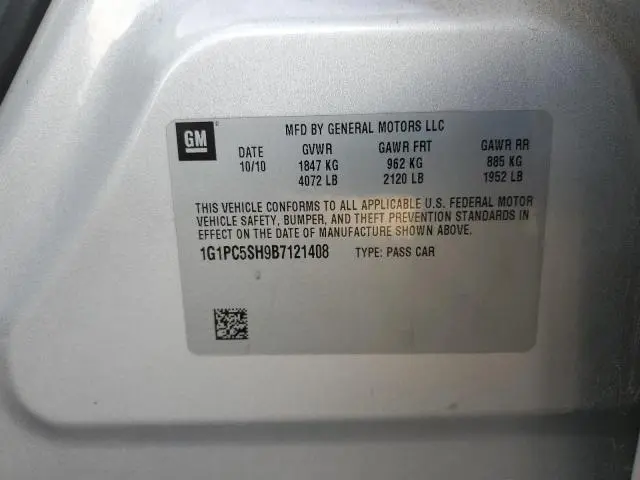 2011 CHEVROLET CRUZE LS  