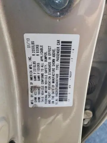 2013 HONDA ACCORD EXL  