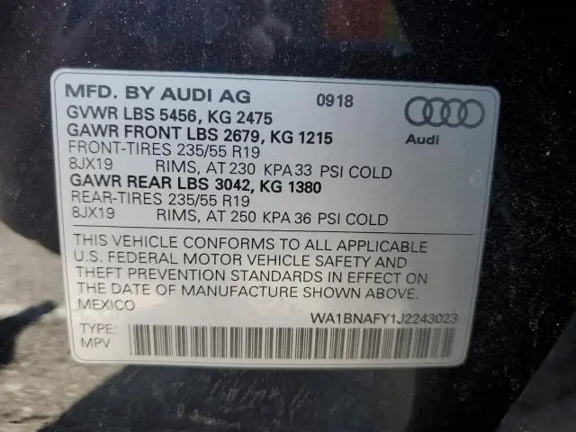 2018 AUDI Q5 PREMIUM PLUS