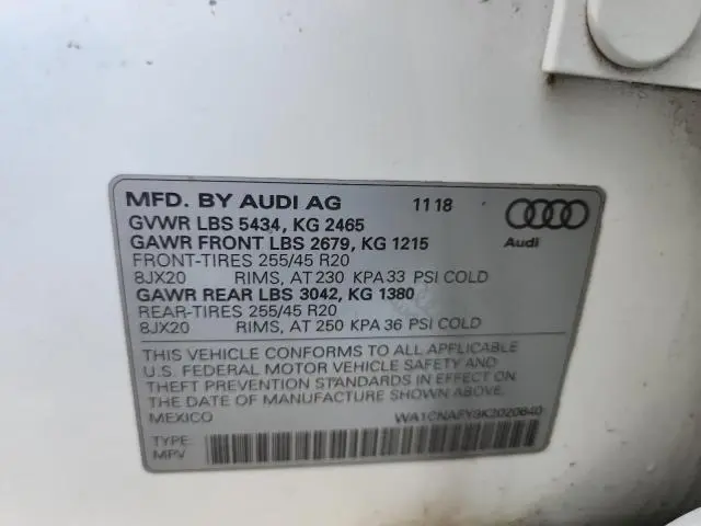 2019 AUDI Q5 PRESTIGE