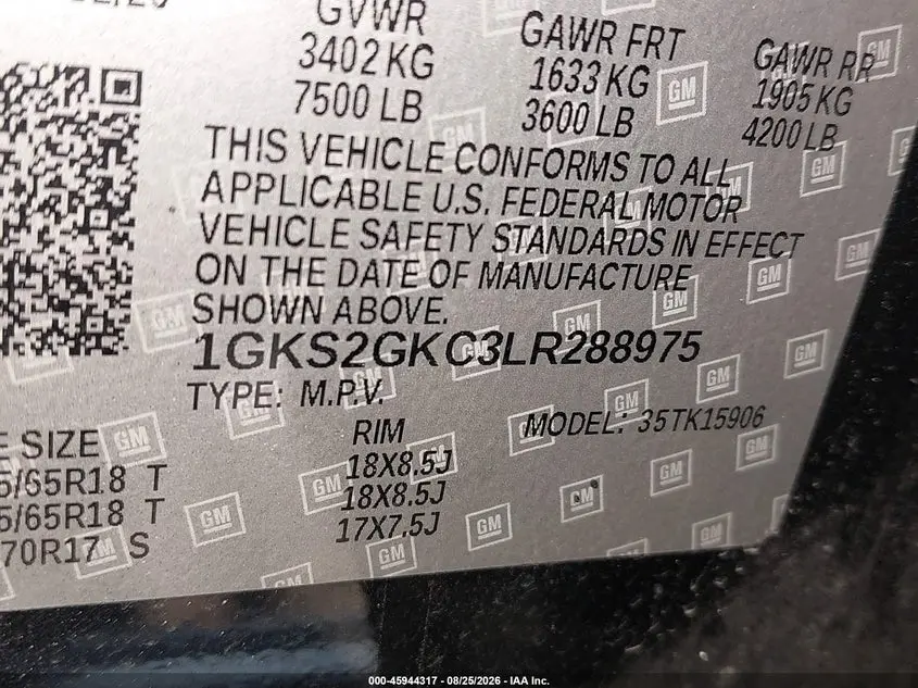 2020 GMC YUKON XL 4WD SLT