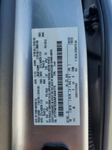 2022 FORD F150 SUPERCREW  