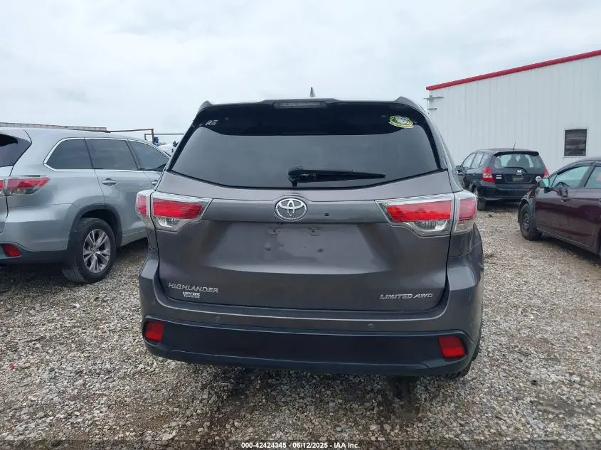 2015 TOYOTA HIGHLANDER LIMITED V6