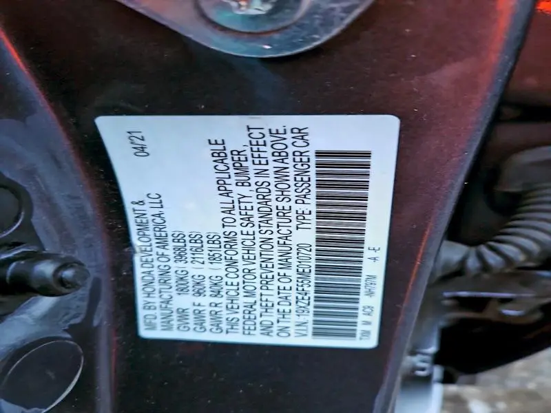 2021 HONDA INSIGHT EX  