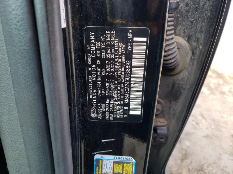 2016 HYUNDAI TUCSON ECO  