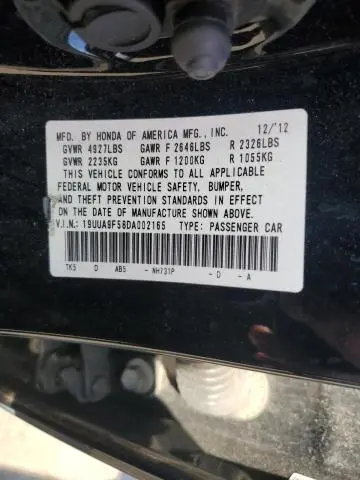 2013 ACURA TL TECH  